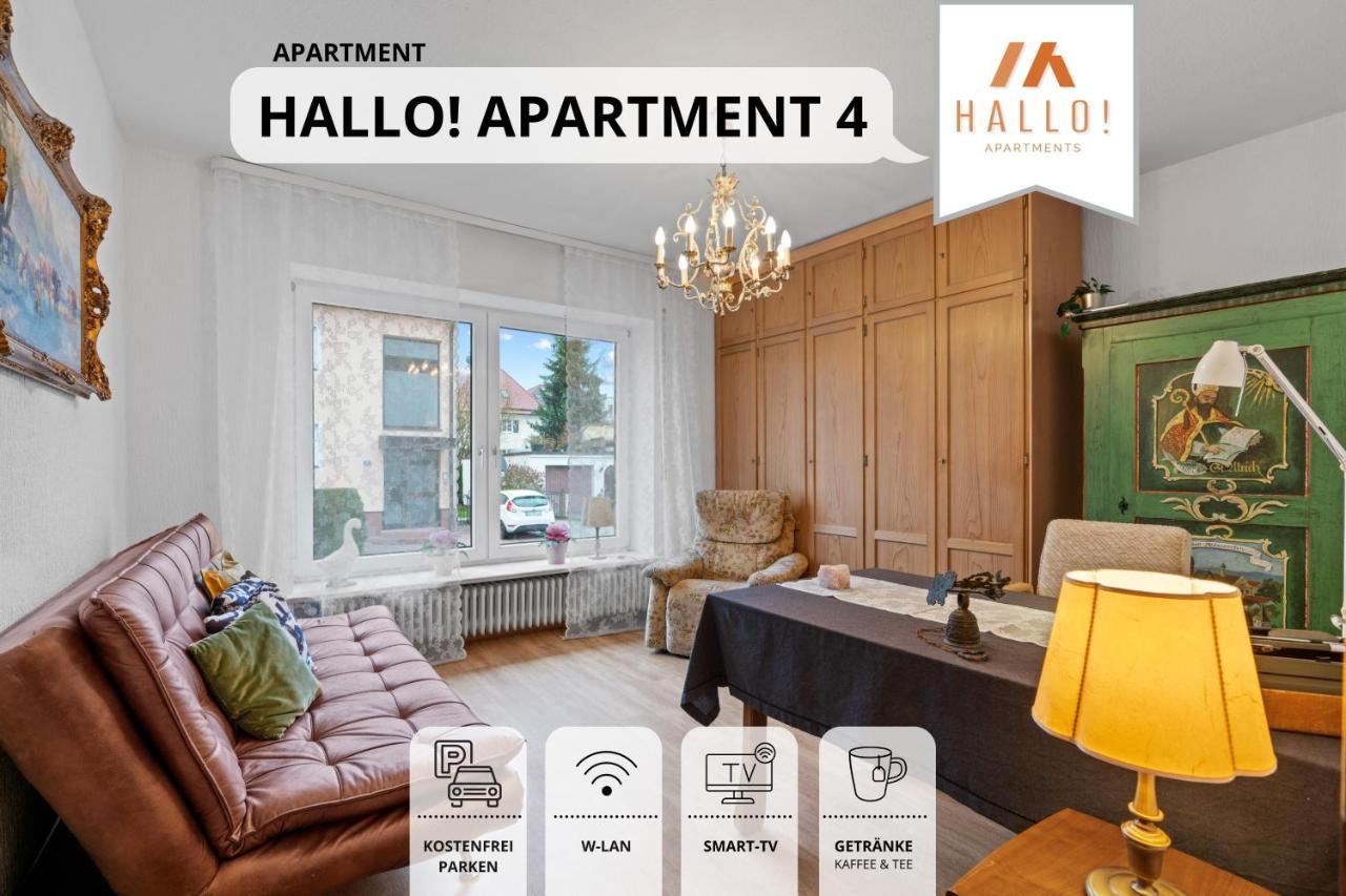 Tolle Zweiraum-Ferienwohnung In Bester Lage L Innenstadtnaehe L 1 Minute Zum Bahnhof L Tv L Free-Wlan L Keine Kueche L Willkommen Im Hallo!-Apartment 4 Бад-Верисхофен Экстерьер фото